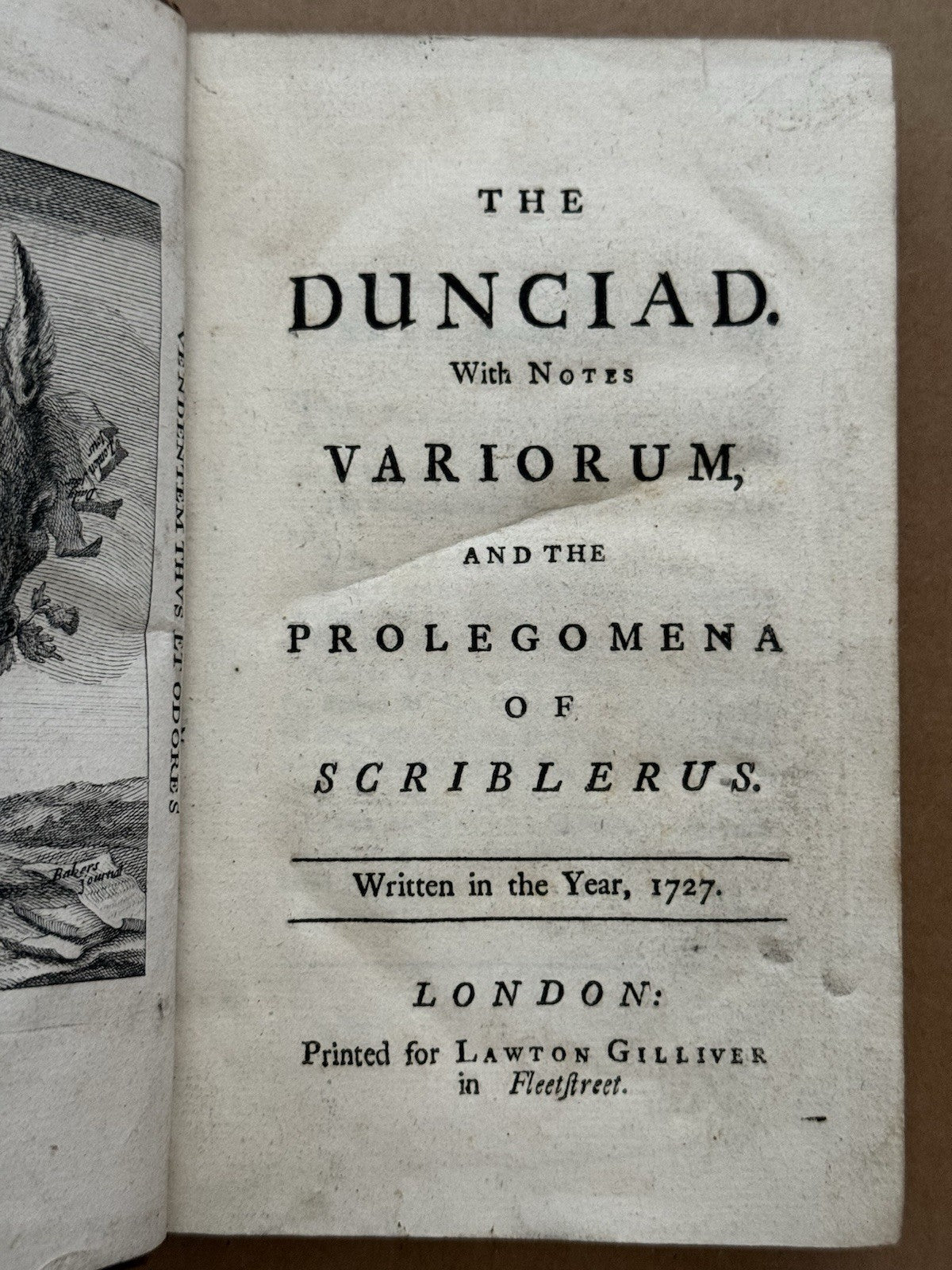 The Dunciad by Alexander Pope 1732