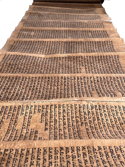 Complete 18th Century Torah Scroll: 5 Books of Moses