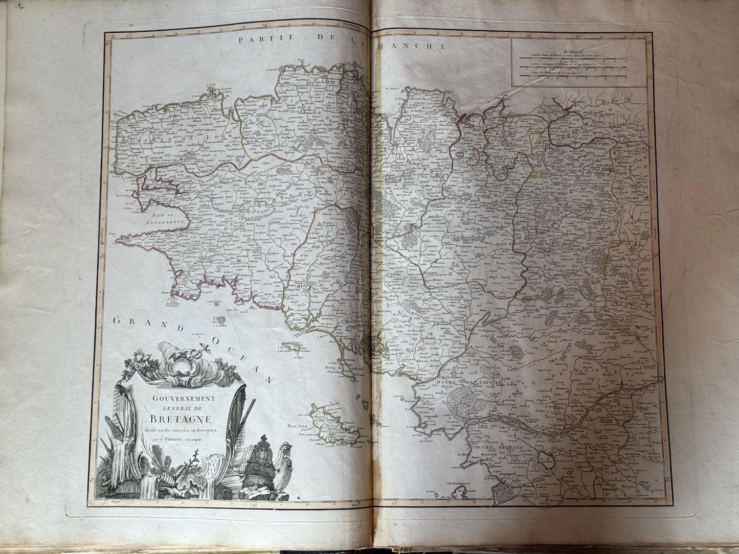Composite Atlas by Robert de Vaugondy c.1770s Elephant Folio