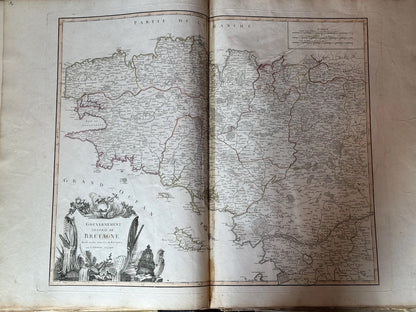Composite Atlas by Robert de Vaugondy c.1770s Elephant Folio