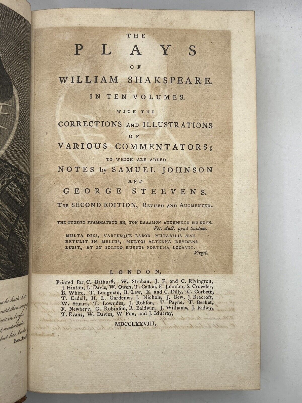 1778 Works of William Shakespeare