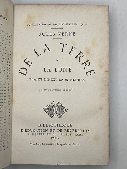 From the Earth to the Moon by Jules Verne c.1880 Rothschild