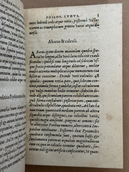 Boissiere's Nobilissimus 1556 Proto-Chess Game, Pythagoras; Lothar Schmid's Copy