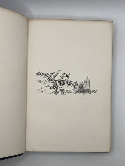 Days with Sir Roger de Coverley 1892 Hugh Thomson Illustrations