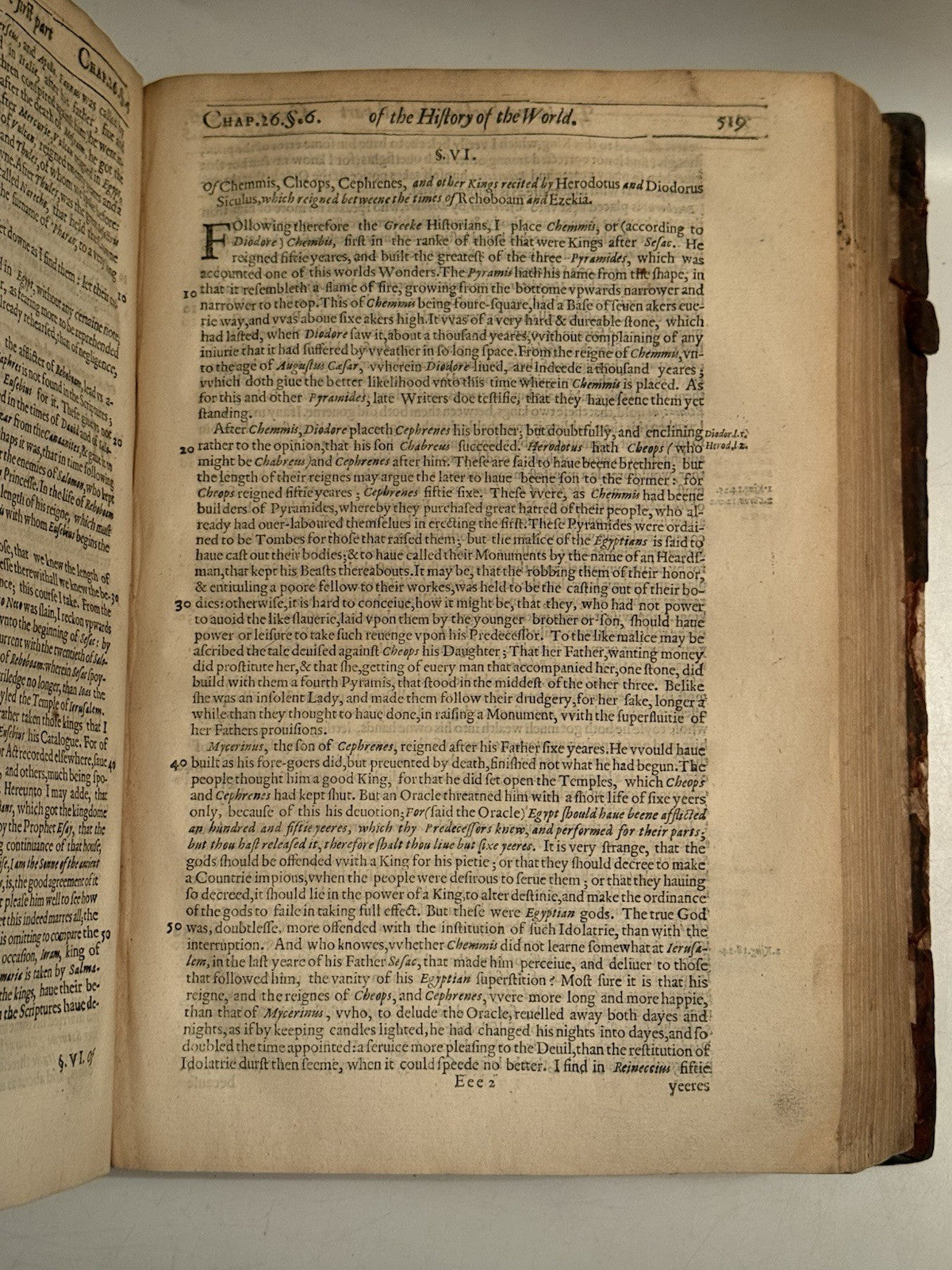 Walter Raleigh's History of the World 1614 (ie 1628) Fourth Edition