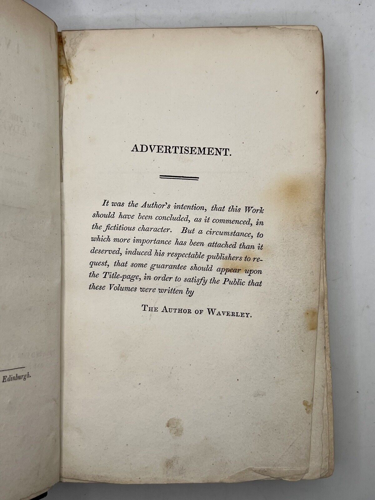 Ivanhoe by Sir Walter Scott 1820 First Edition