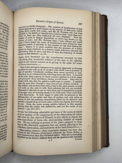 Charles Darwin Origin of Species Quarterly Review 1859-1861 First Edition