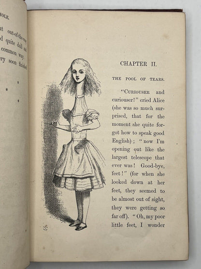 Alice's Adventures in Wonderland by Lewis Carroll 1867 First Edition