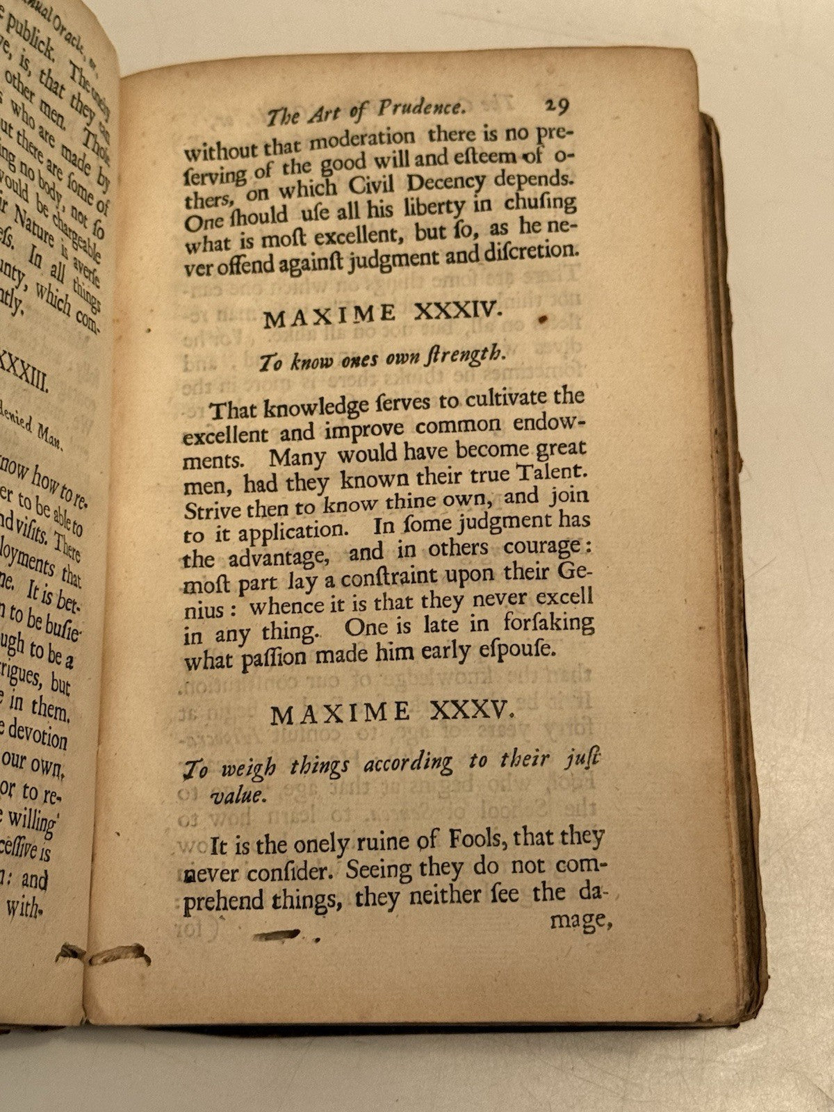 The Courtiers Manual Oracle by Baltazar Gracian 1685 First Edition in English