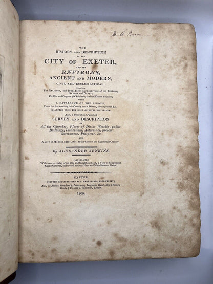 Jenkins’ History of Exeter 1806 First Edition, Limited to 12 Copies