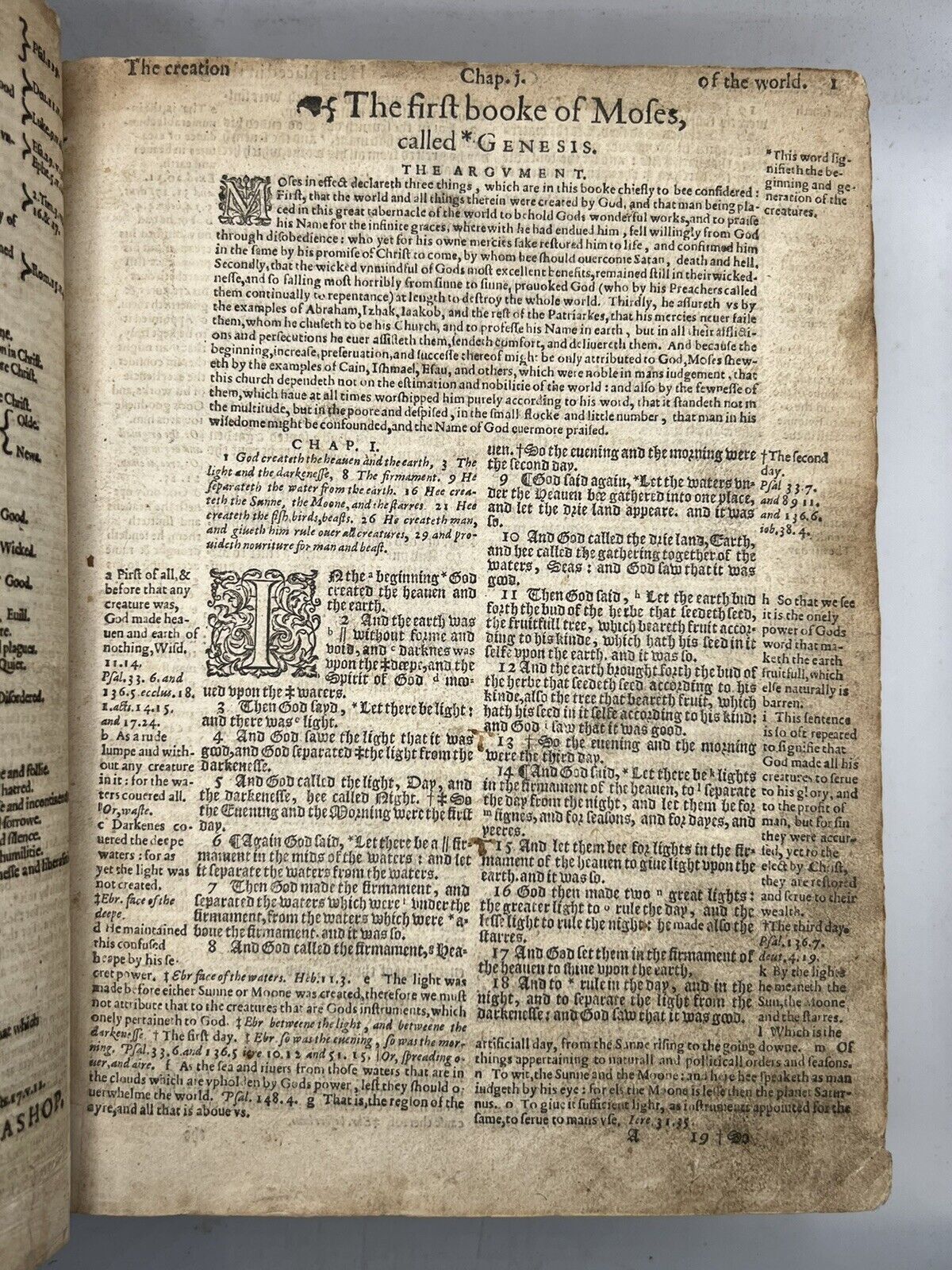 Antique Bible 1608 Geneva Bible