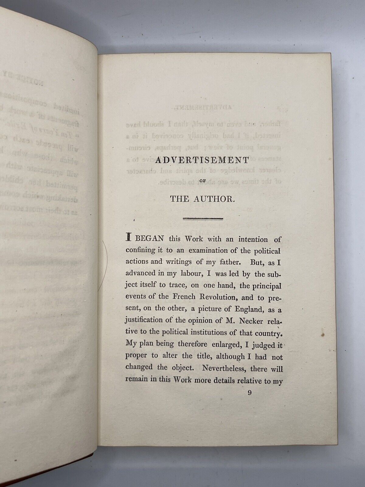 The Principal Events of the French Revolution 1818 First Edition