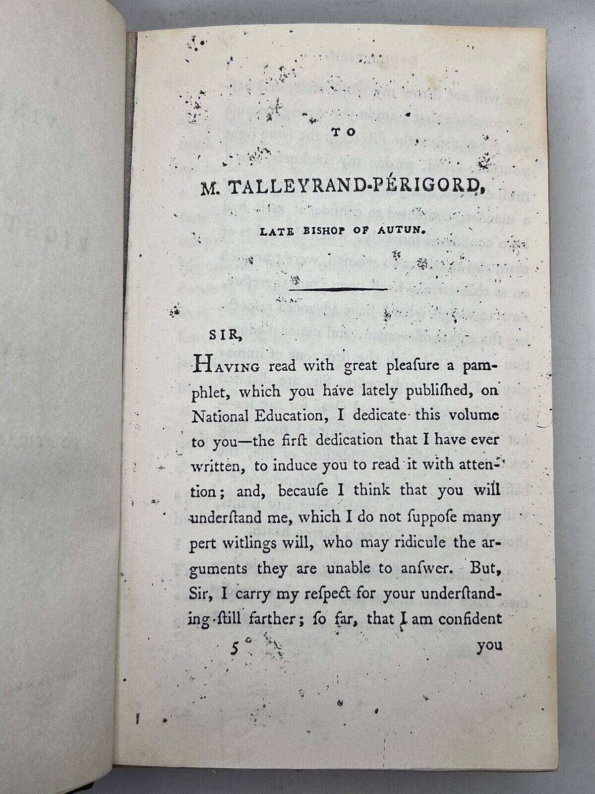 A Vindication of the Rights of Woman by Mary Wollstonecraft 1792 First Edition