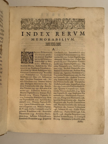 Patavino's History of the Benedictines 1606 First Edition