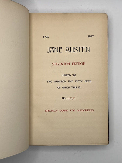 The Works of Jane Austen 1898