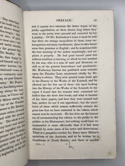 Paradise Lost by John Milton: The Edward Hawkins Edition of 1824