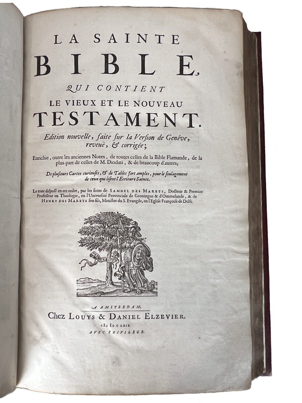 The Holy Bible 1669 Elzevir Press