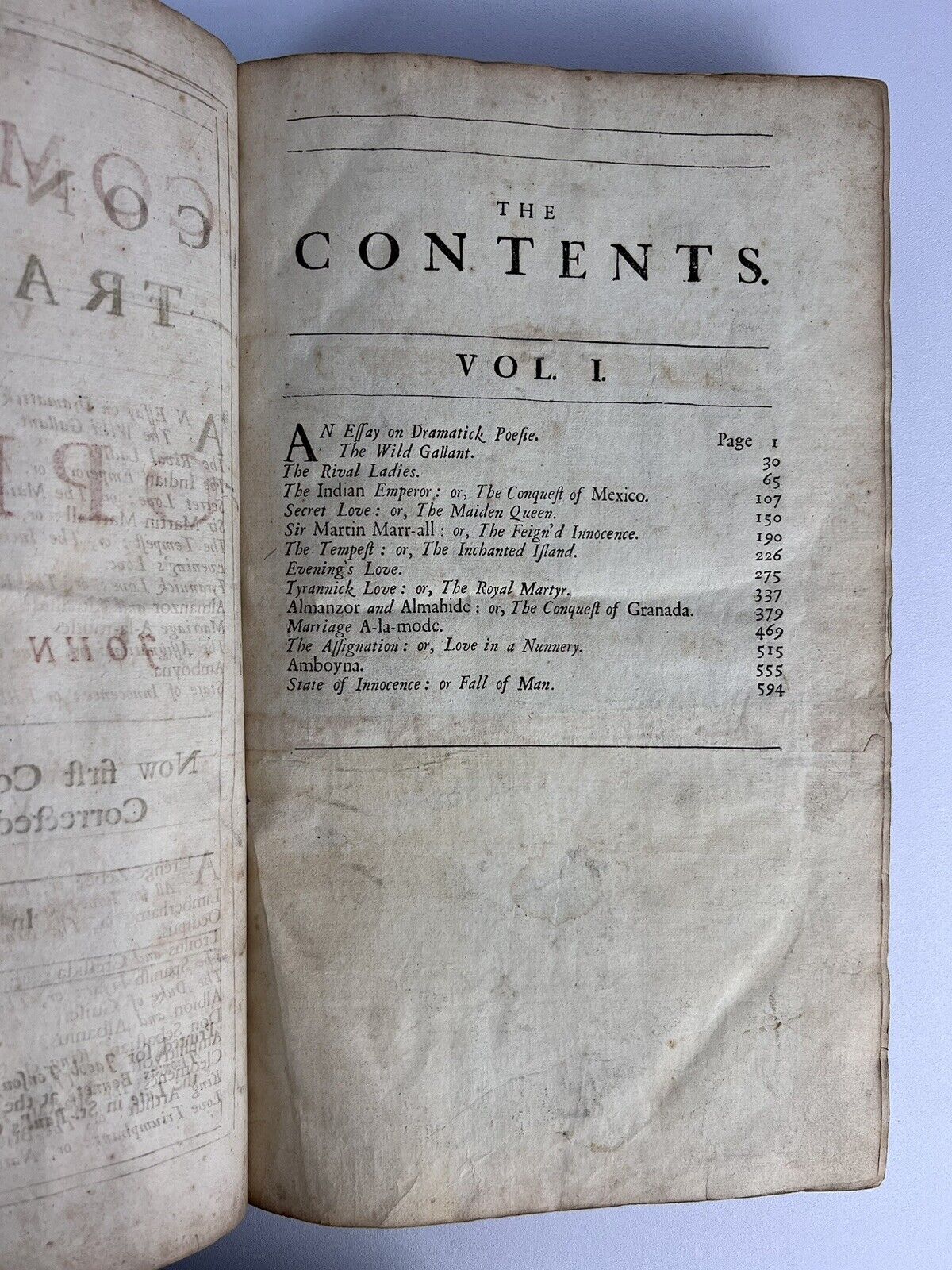 The Works of John Dryden 1701 First Collected Edition