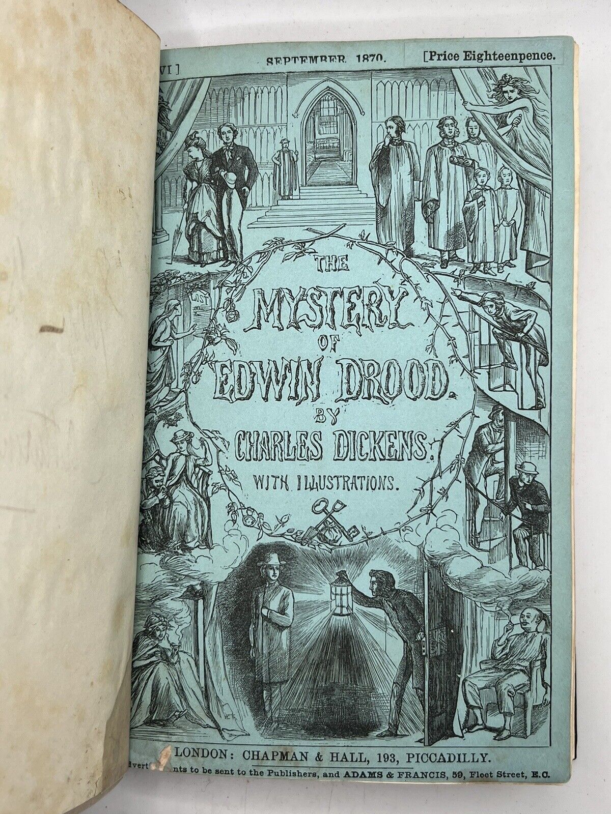 The Mystery of Edwin Drood by Charles Dickens 1870 First Edition from Original Parts