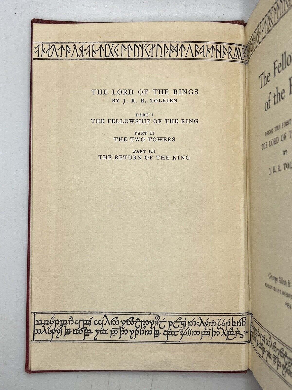 The Fellowship of the Ring by J.R.R Tolkien 1954 First Edition Second Impression