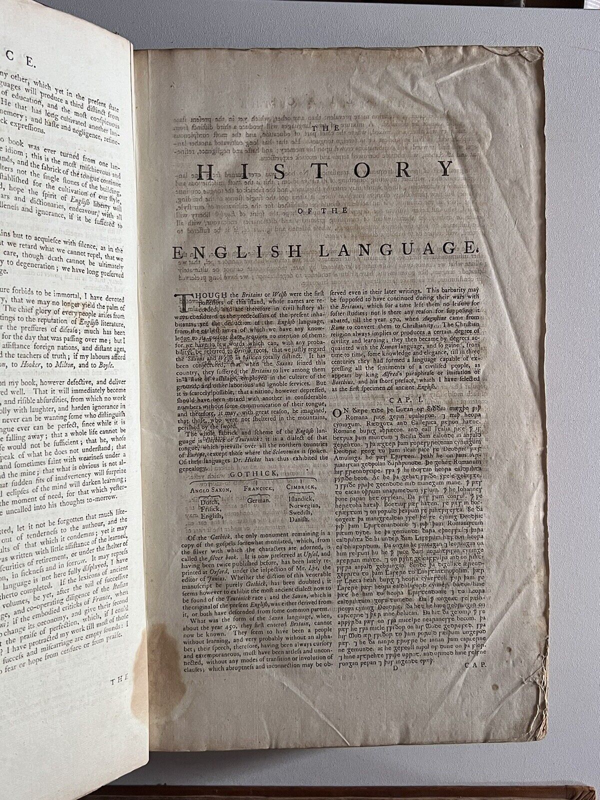 Samuel Johnson's Dictionary of the English Language 1784