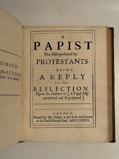 1685-8 Anglican vs Catholic Debate Sammelband