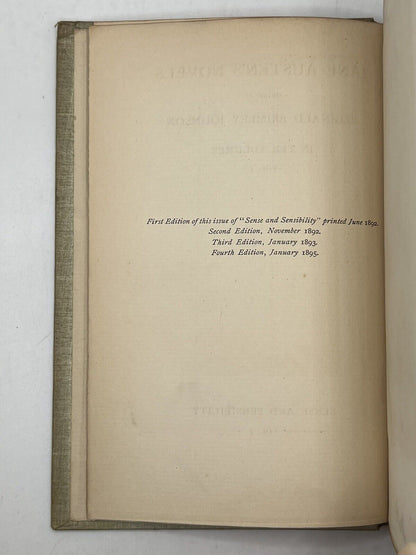 The Works of Jane Austen 1894-5