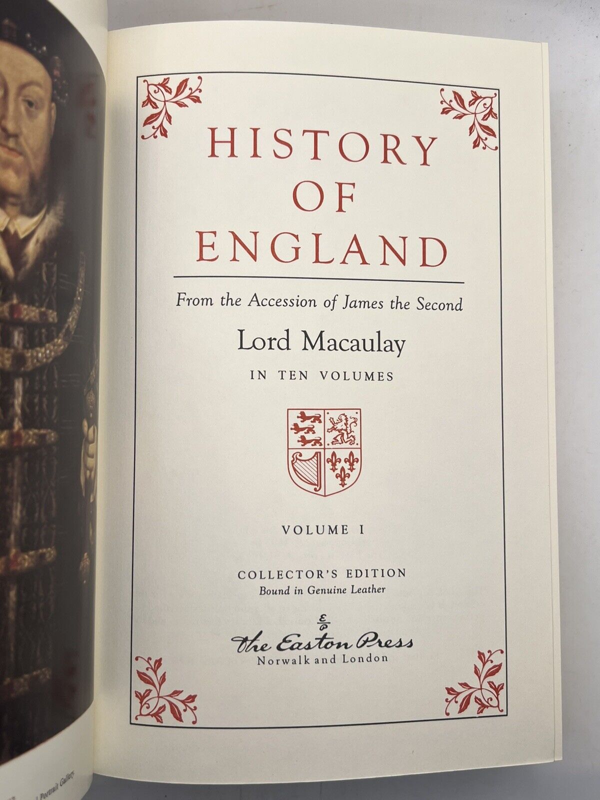 The History of England by Lord Macaulay 1993 Easton Press