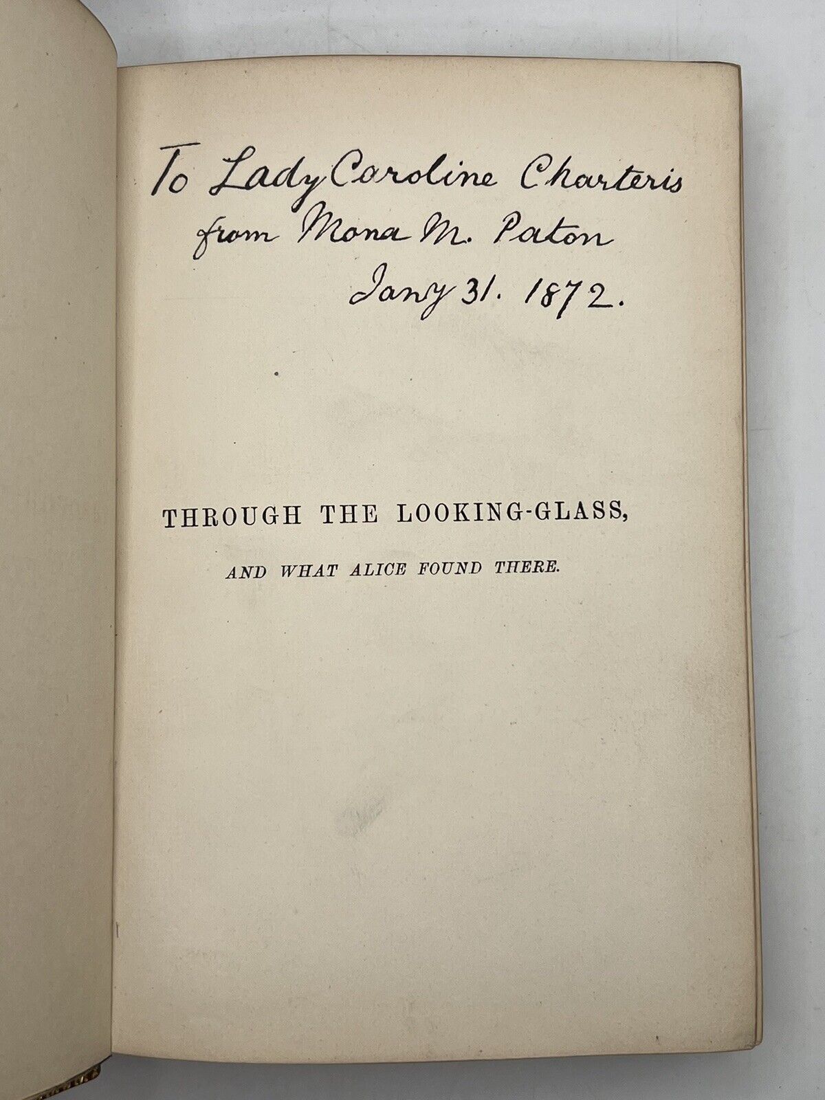 Alice in Wonderland & Through the Looking Glass by Lewis Carroll First Editions