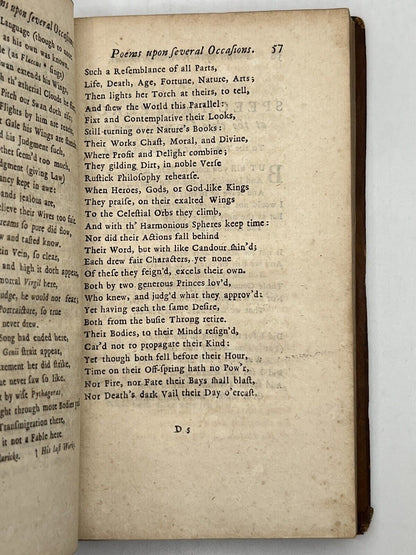 Poems and Translations; with the Sophy, a Tragedy by John Denham 1719