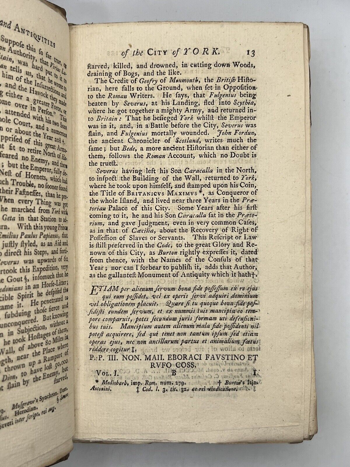 The History and Antiquities of York 1785