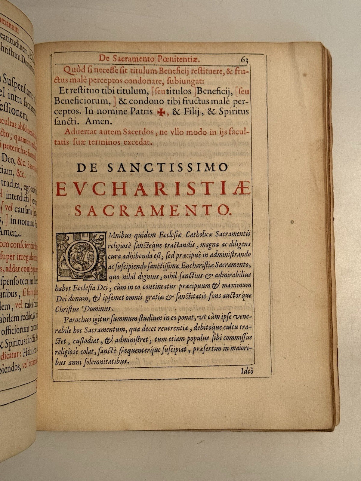 Rituale Romanum 1617 First Plantin Edition & Jesuit Working Copy
