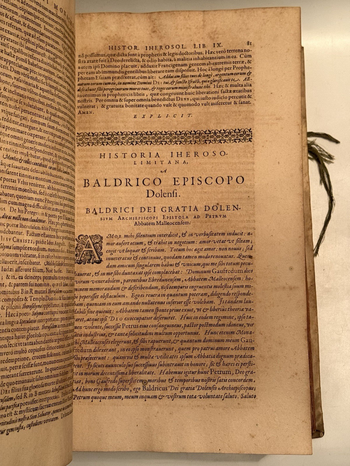 Gesta Dei per Francos 1611 History of the Crusades; First Edition