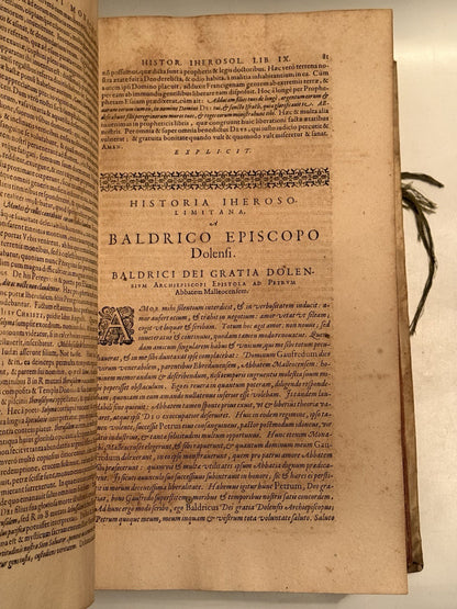 Gesta Dei per Francos 1611 History of the Crusades; First Edition