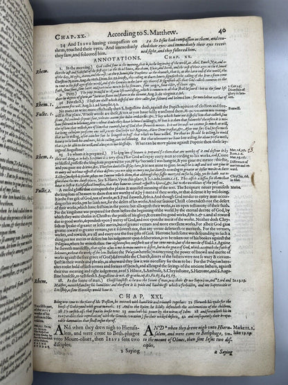 Fulke's New Testament 1589 First Edition