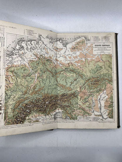 Antique Atlas of Europe Coloured Maps c.1880