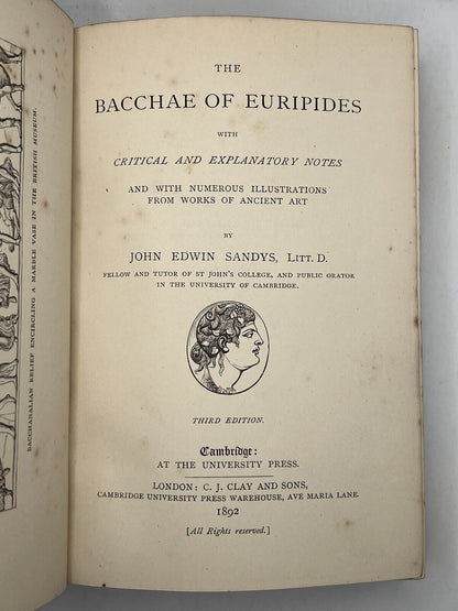 The Bacchae of Euripides 1892 Hatchards