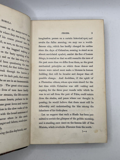 Romola by George Eliot 1863 First Edition