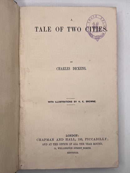 A Tale of Two Cities by Charles Dickens 1859 First Edition