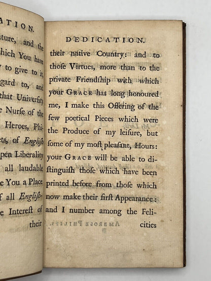 Pastorals, Epistles, Odes of Pindar, Anacreon, and Sappho by Ambrose Philips 1748