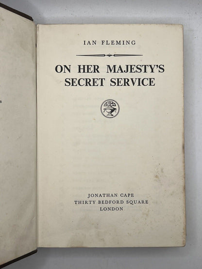 On Her Majesty's Secret Service by Ian Fleming 1963 First Edition First Impression