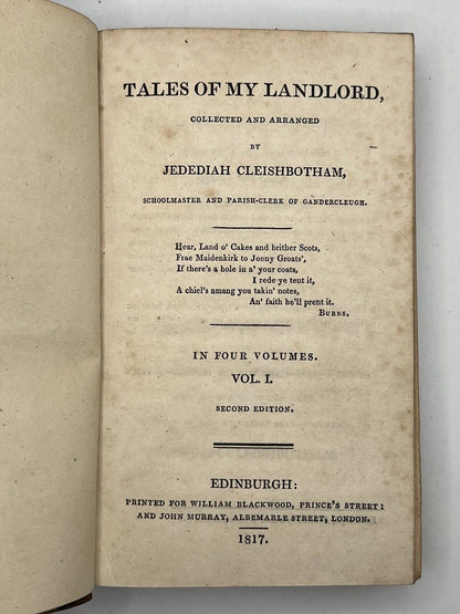 Tales of My Landlord by Sir Walter Scott 1817-1832 First Edition