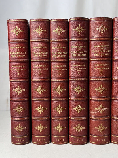 Tallemant's Biographies 1854-60 Zaehnsdorf