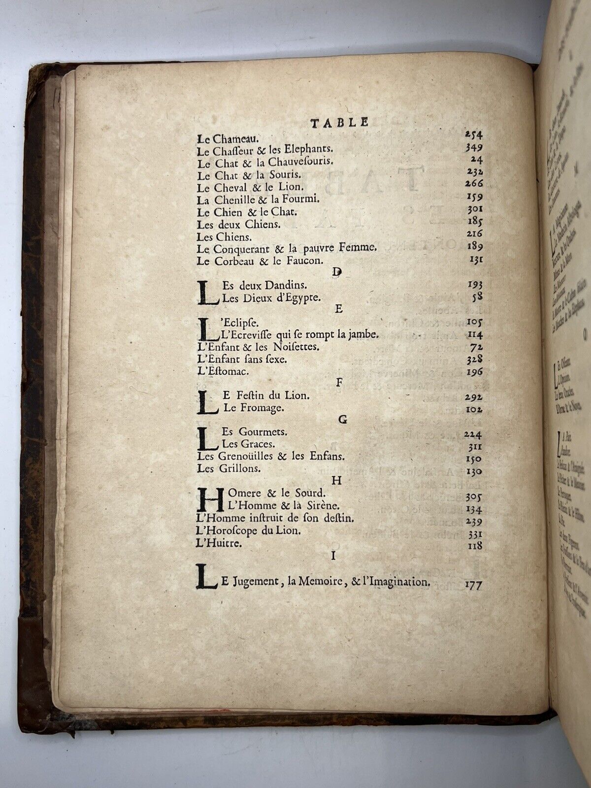 La Motte's Fables 1719 First Edition