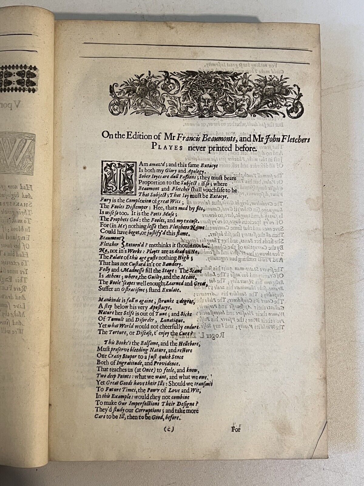 The First Folio of Beaumont & Fletcher 1647