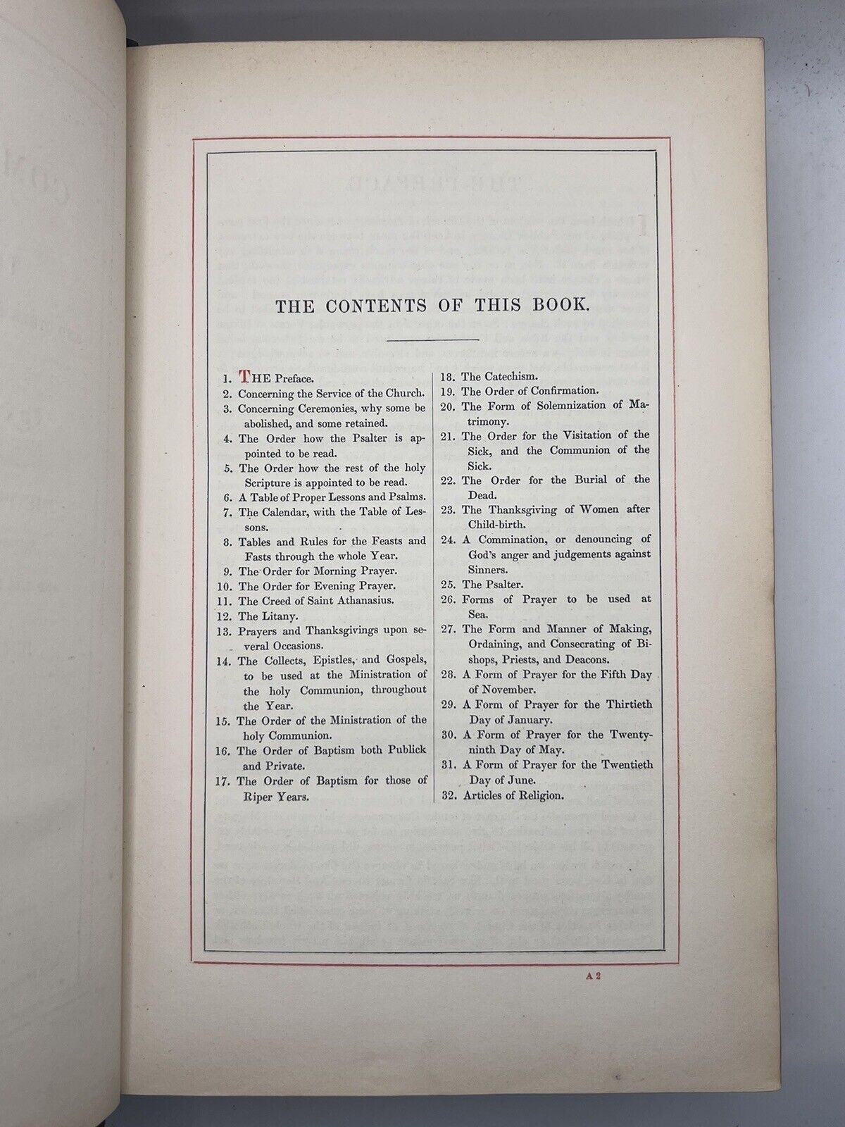 Antique Book of Common Prayer 1854