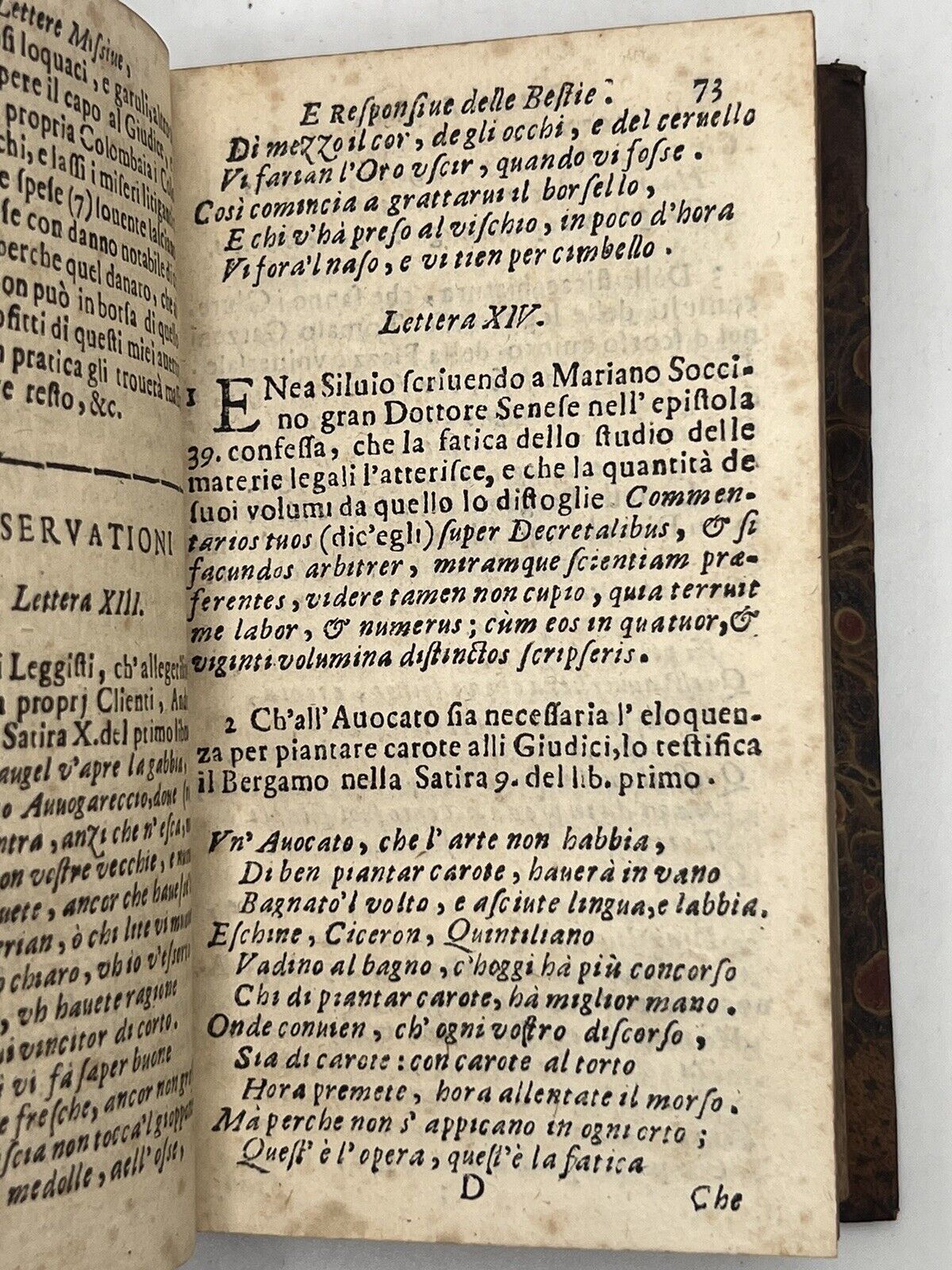 The Letters of the Beasts 1673 First Edition