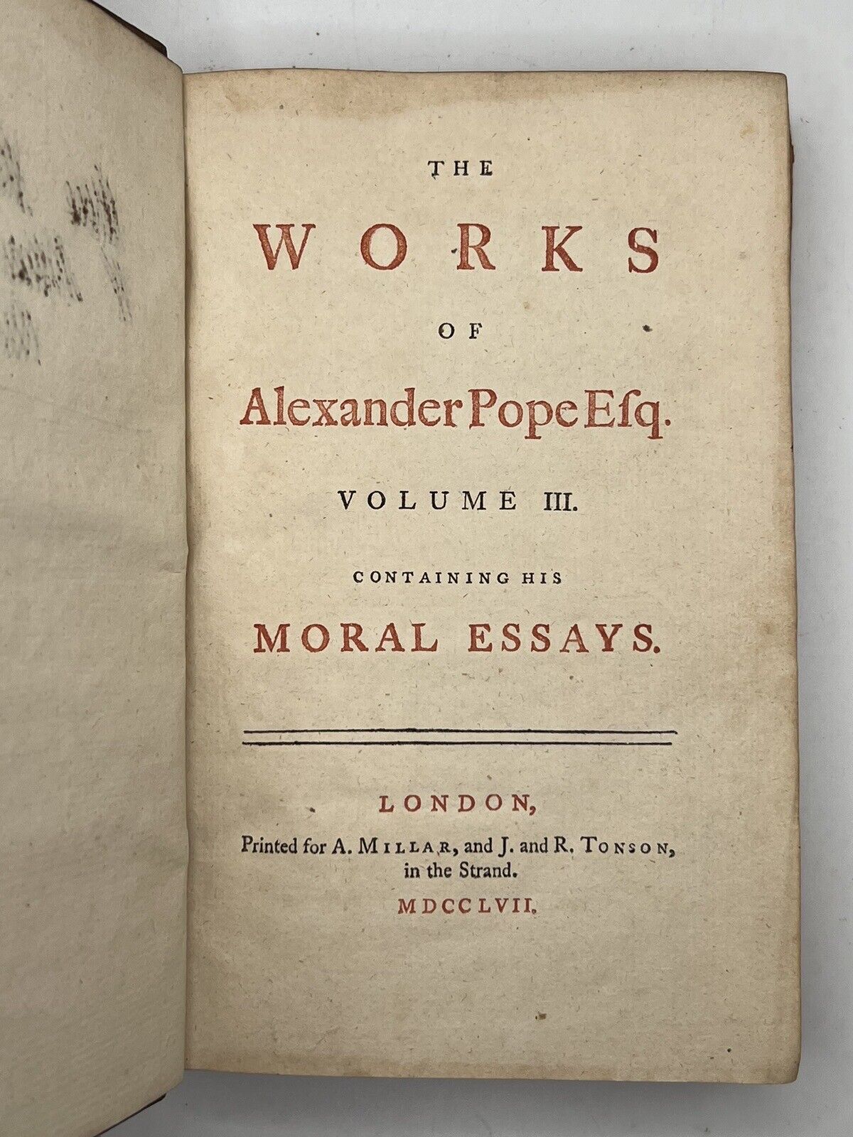 The Works of Alexander Pope 1757