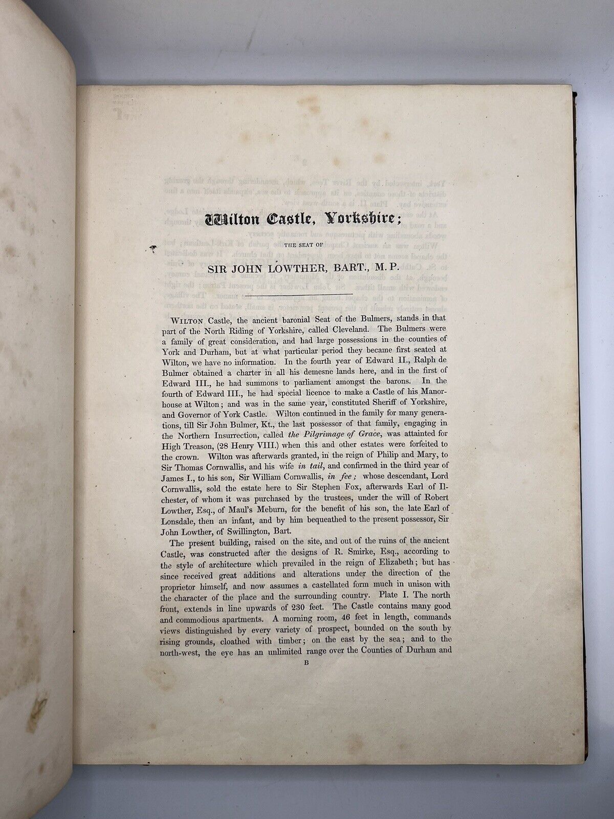 Jones' Views of the Seats, Mansions, Castles of Noblemen & Gentlemen 1829 First Edition