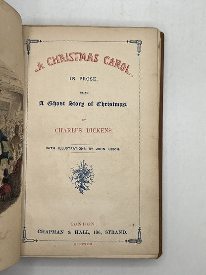 A Christmas Carol by Charles Dickens 1843 First Edition First Impression Cloth